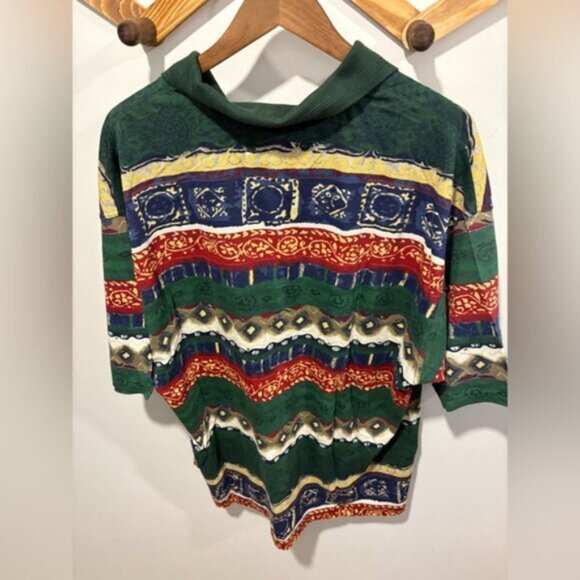 🌟VINTAGE 90s🌟 MEN ABSTRACT SHIRT - XL -100% cotton - Picture 4 of 6